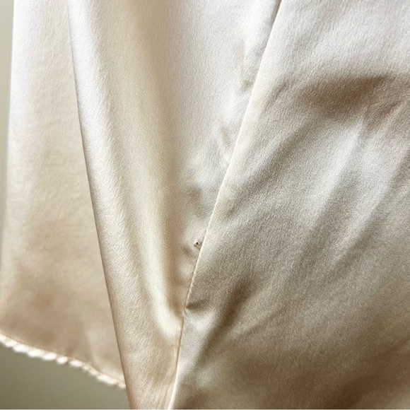 NEW PAIGE BEIGE LACE TRIM SILK CAMISOLE - Picture 8 of 12